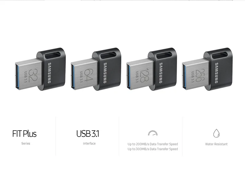 SAMSUNG USB 3,1, USB флеш-накопитель, 32 ГБ, 64 ГБ, флешка, мини USB диск, флеш-накопитель, 128 ГБ, 256 ГБ, подходит для флеш-накопителя, устройство для хранения