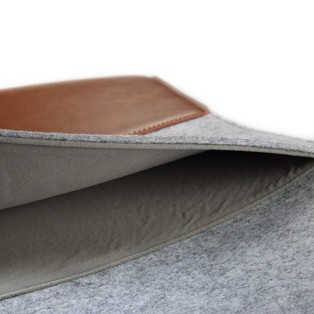 Новый Натуральная кожа case обложка сумка для Microsoft Surface pro12 3 4 Ultrabook Ноутбука Войлок