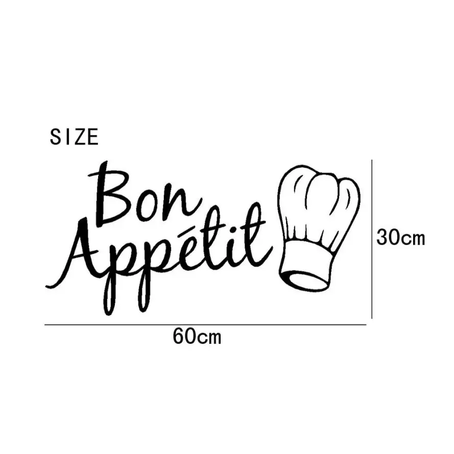 1 шт. Виниловый фон для детской комнаты|kitchen decals|vinyl wall stickersbon appetit |