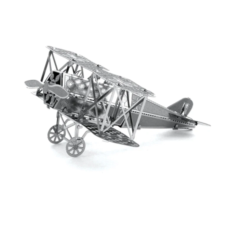 Игрушка мини 3D металлическая головоломка модель ручной сборки модель игрушечный набор «сделай сам» игра-головоломка коллекция развивающие подарочные украшения - Цвет: Wing aircraft
