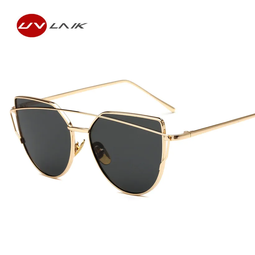 Uvlaik классические женские кошачий Глаз Модные солнцезащитные очки с плоским