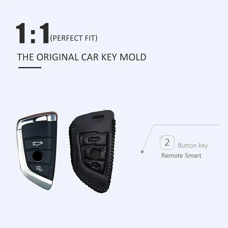 Кожаный чехол для автомобильных ключей защитный BMW X1 X3 X4 X5 X6 F15 F48 540 740 1 2 5 7 серии 218i