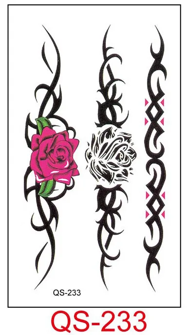 Водостойкие временные тату-наклейки браслет цветок искусственная татуировка