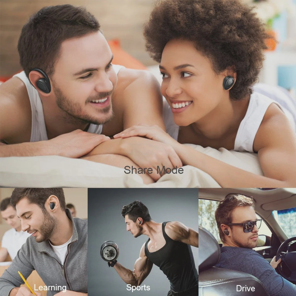 Настоящая Беспроводная Спортивная bluetooth гарнитура TWS с двумя ушками мини ультра