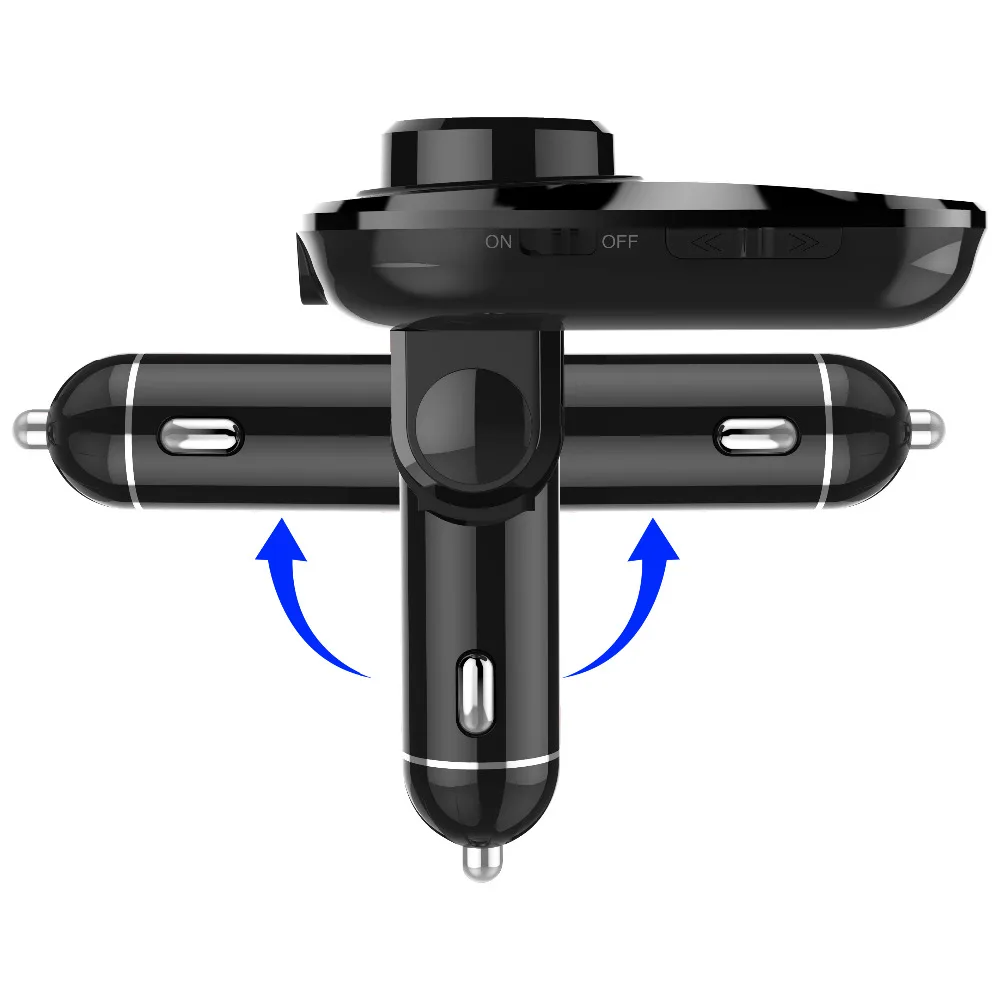 Fm передатчик Bluetooth автомобильный комплект fm модулятор Радио адаптер два USB