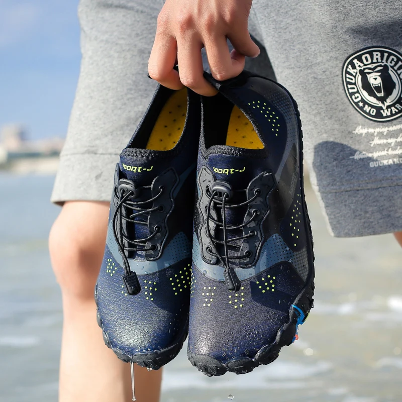 Мужские пляжные сандалии для воды быстросохнущие шлепанцы носки плавания и