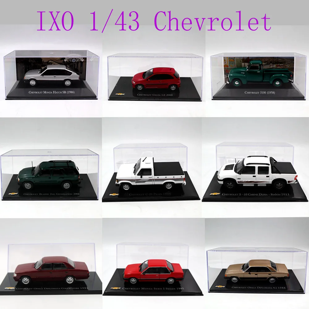 

IXO 1:43 различные годы и стили Chevrolet Chevette Monza/Amazona/Kadett hat/ opala/Vectra/Celta/игрушечные модели автомобилей