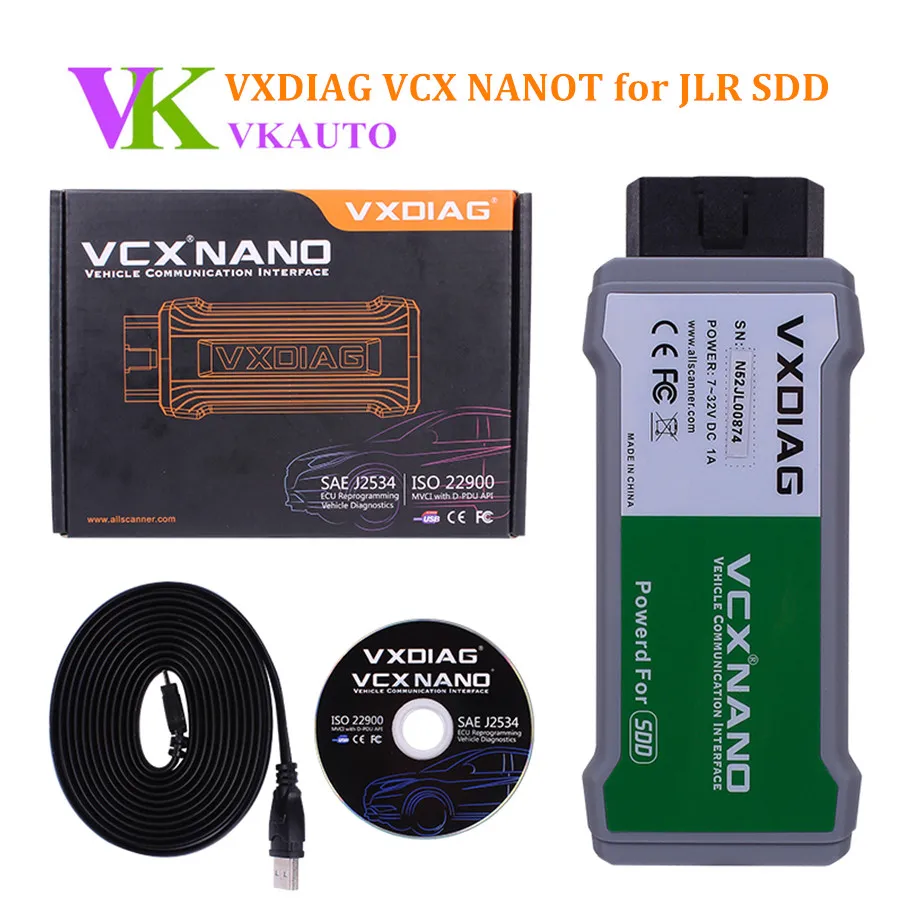 VXDIAG VCX NANO для JLR SDD V160 с автономной инженерной версией многоязычный