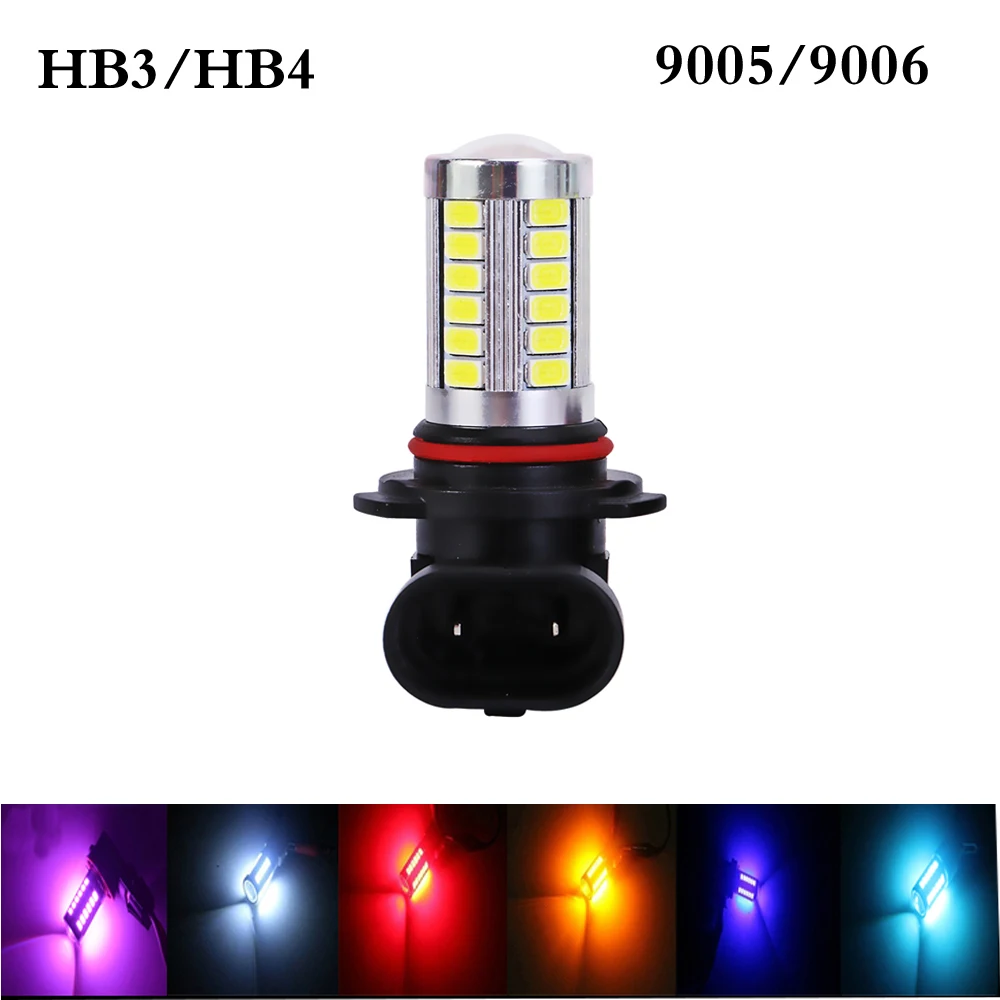 

YSY 10X 9005 9006 H7 H11 Светодиодный 5730 5630 hb4 hb3 33smd светодиодный ная автомобильная лампа дневные ходосветильник 8000K светодиодная противотуманная лампа DRL передсветильник фара DC12