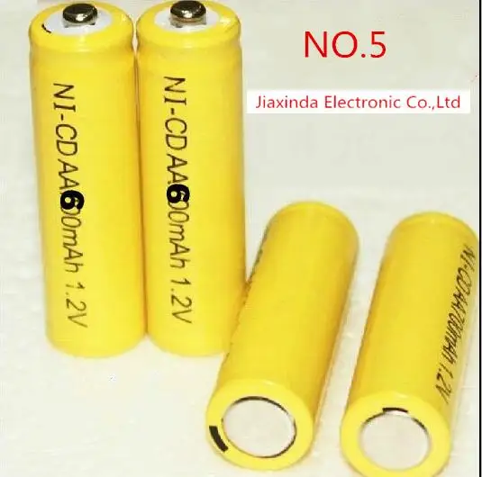 

Новая батарея AA600mAh 1,2 V AA NO.5 600mah Ni-Cd аккумуляторные батареи
