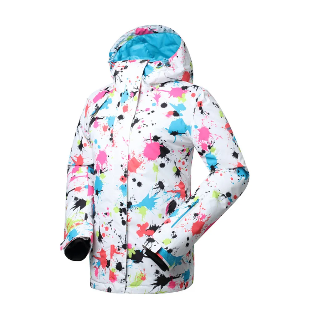 Gsou снег Лыжная куртка женские зимние пальто Водонепроницаемый 10000 ветрозащитная