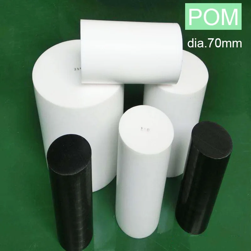 

1m(will cut to 2pcs) dia.70mm POM nylon rods sticks Polyoxymethylene white black rod stick