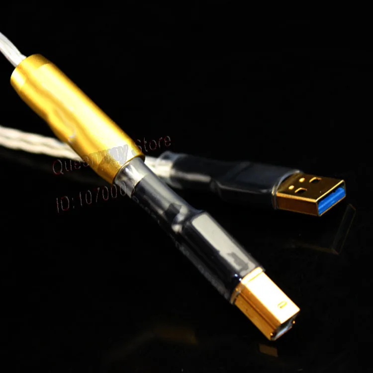 Hi End HiFi USB звуковая карта декодер DAC цифровой кабель HIFI A / B порт на выбор|Кабели