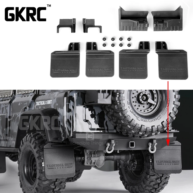 4 шт. переднее и заднее крыло резиновое для 1/10 Rc гусеничного автомобиля