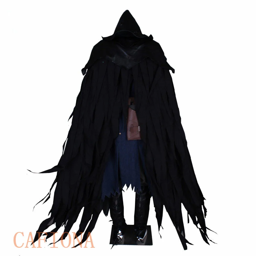 Костюм для косплея crow Cafiona джинсовый пиджак и брюки кожаная шляпа сумка 10 шт.
