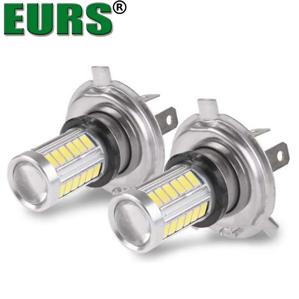 EURS мотоцикл автомобиль 6000 K H4 33SMD дневные ходовые огни ближнего света