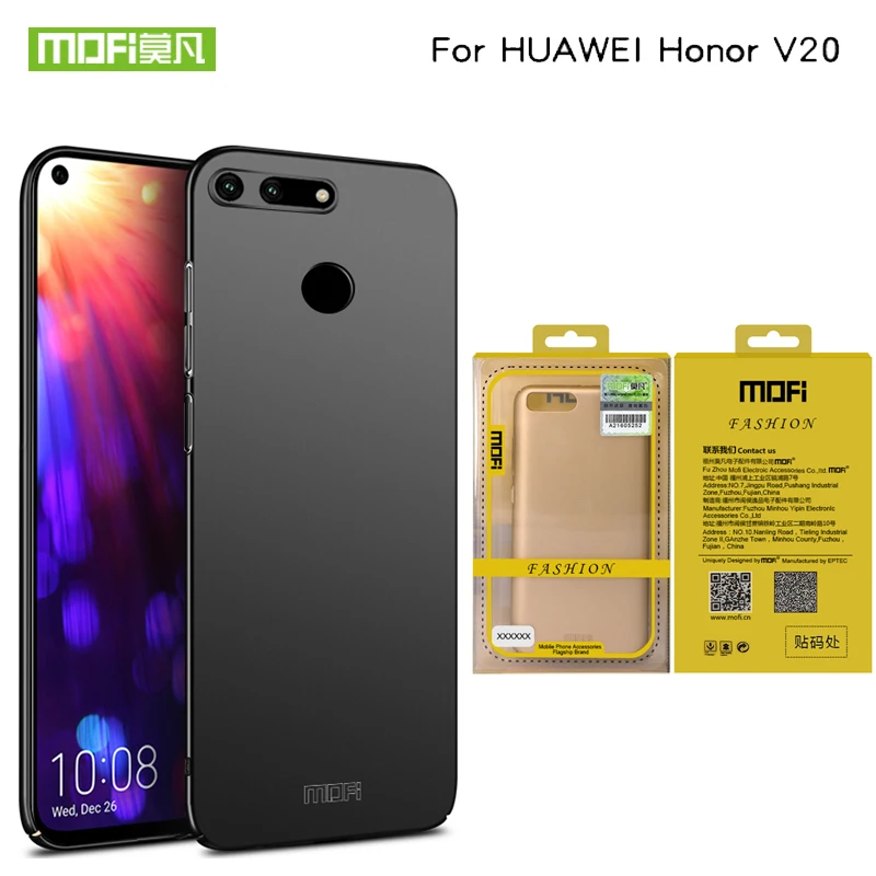 Оригинальный чехол MOFi для Huawei Honor View 20 V20 классический матовый жесткий защитный из