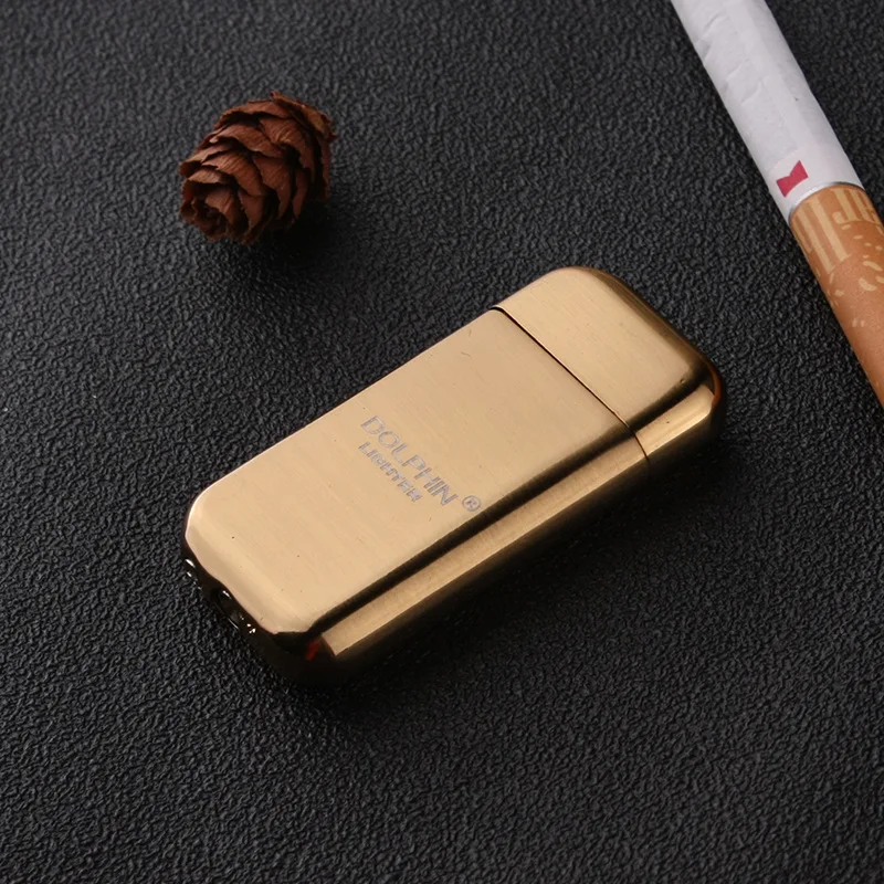 Мини плакировка цвет надувная Зажигалка модные сигареты металлические