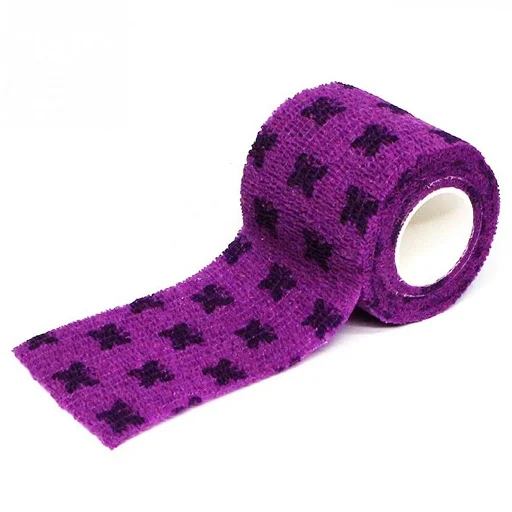 Purple MUMIAN, самоклеящаяся повязка, лента, ПЭТ, гибкая, с мультяшным принтом, для первой помощи, 5 см x 4,5 м - Цвет: Purple