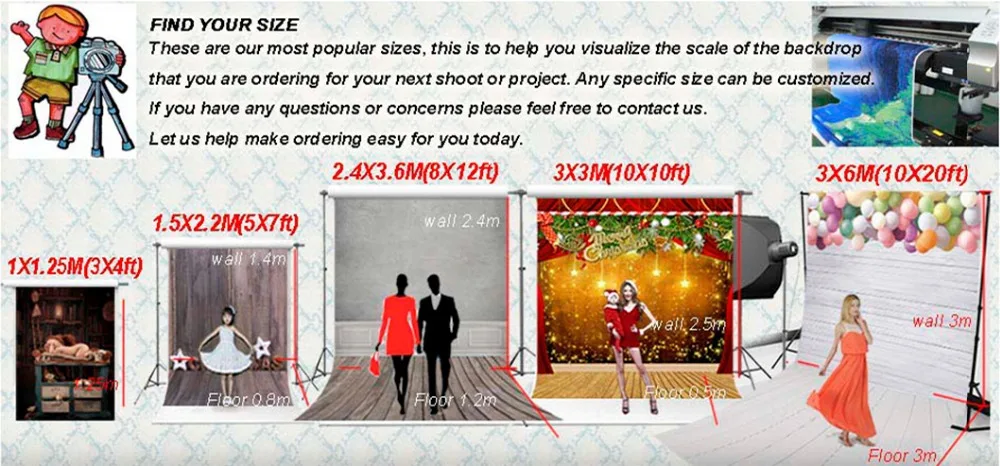 Фон для фотосъемки с изображением зимнего леса и белого снега Рождественские