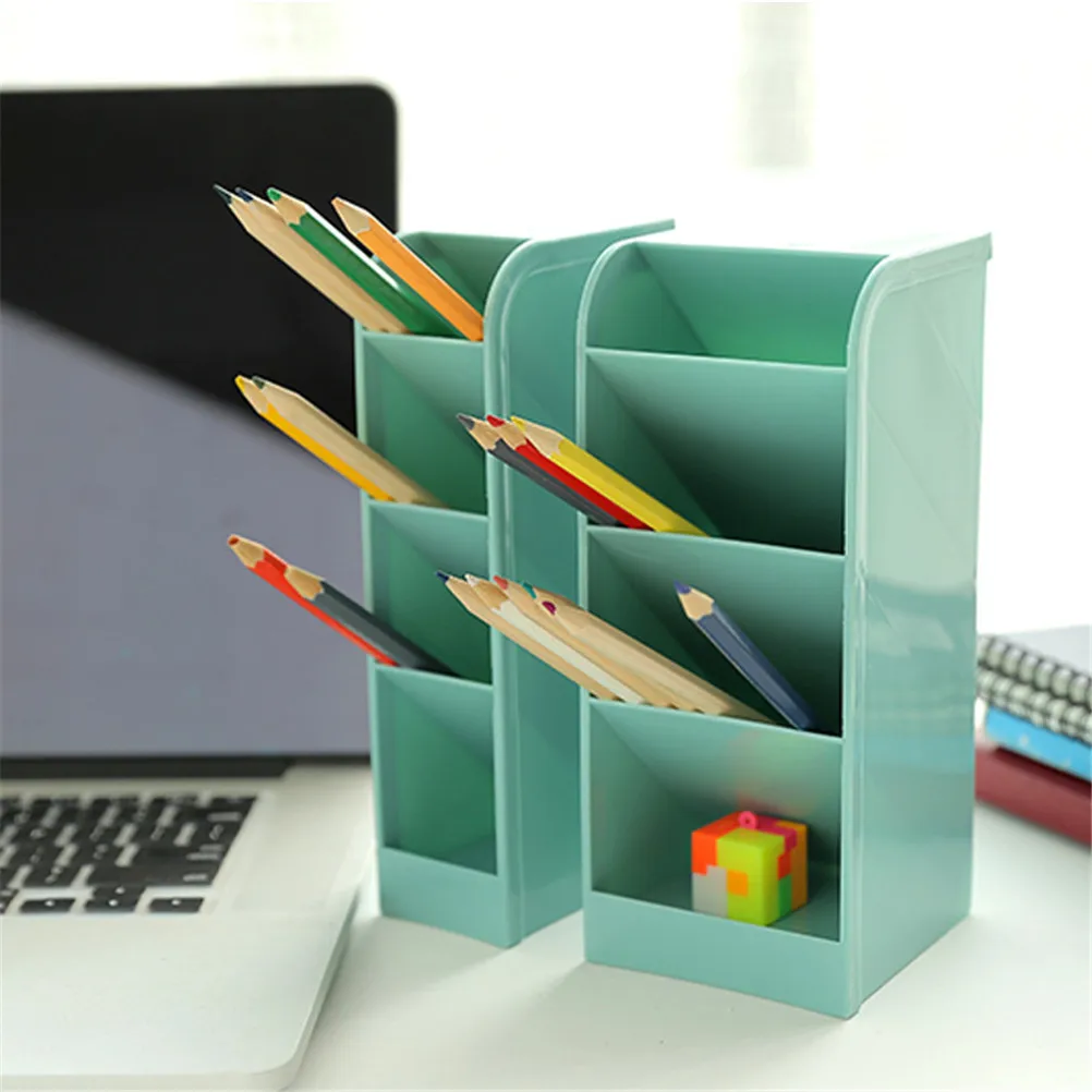 Офис хранилище канцелярских товаров контейнер коробка Пластик полые Макияж