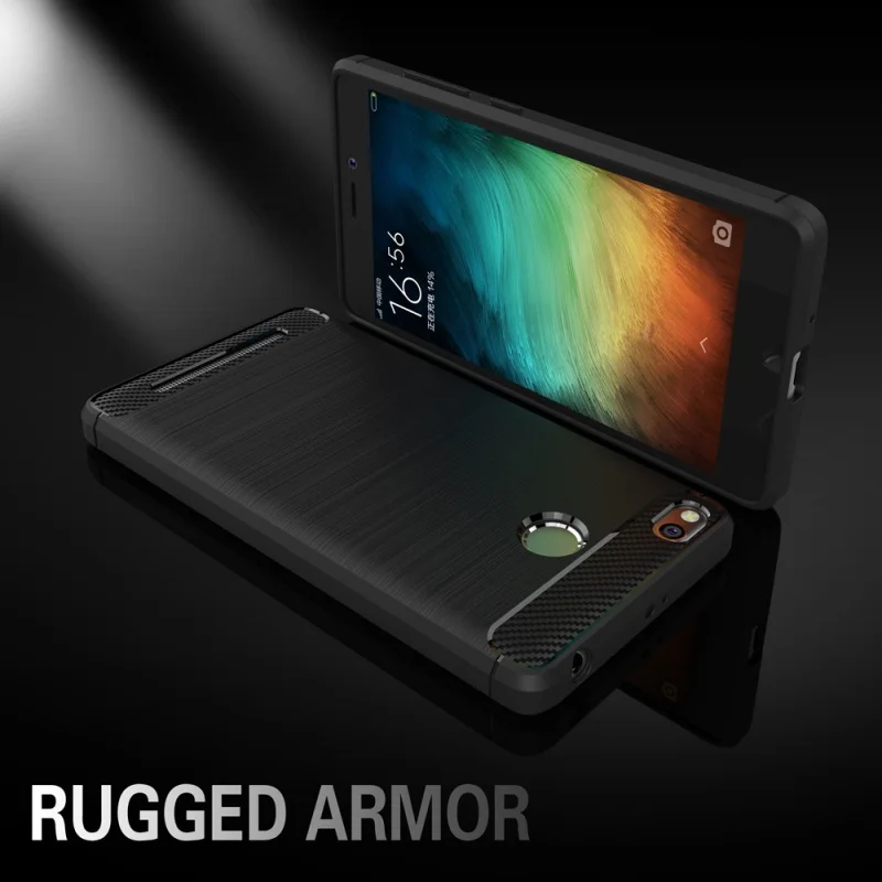 Чехол для Xiaomi Redmi 3s 3 Pro чехол из углеродного волокна матовый ТПУ чехлы смартфонов |
