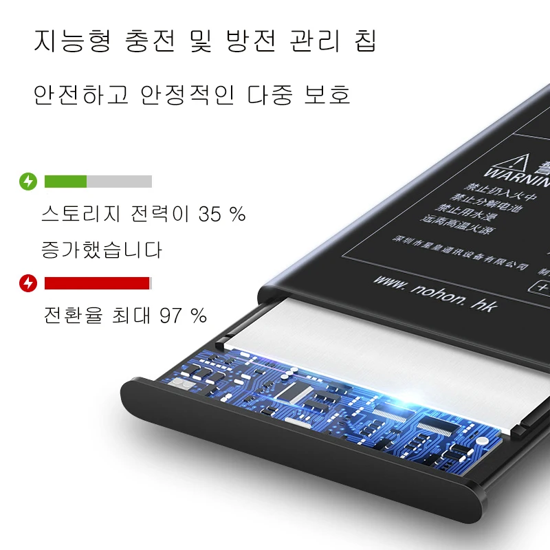 NOHON для Apple iPhone 5, 5S, 5C, 6, 6 S, 7 аккумулятор, настоящая Высокая емкость, сменные батареи для телефона, аккумулятор, бесплатный набор инструментов