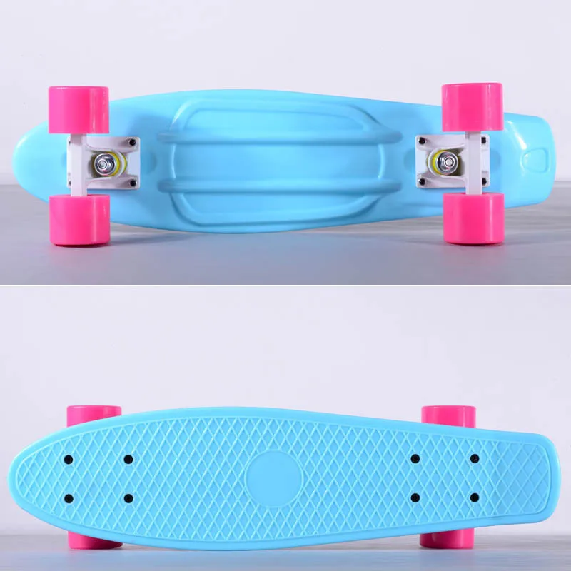 Детский скутер синий скейтборд Лонгборд полная доска для скейтборда Одиночная
