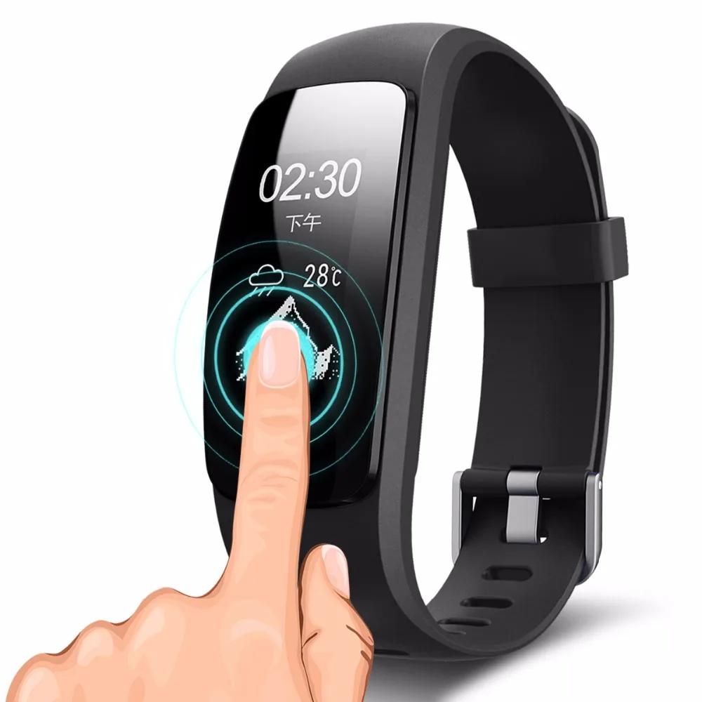Smartch ID107 Plus HR Смарт-часы Bnad Пульс монитор сердечного ритма Спорт gps фитнес-трекер