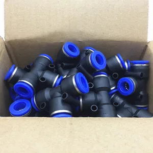 100 шт.упак. PE пневматические фитинги Т-типа 3-сторонние для трубки 4 мм 6 мм 8 мм 10 мм 12 мм