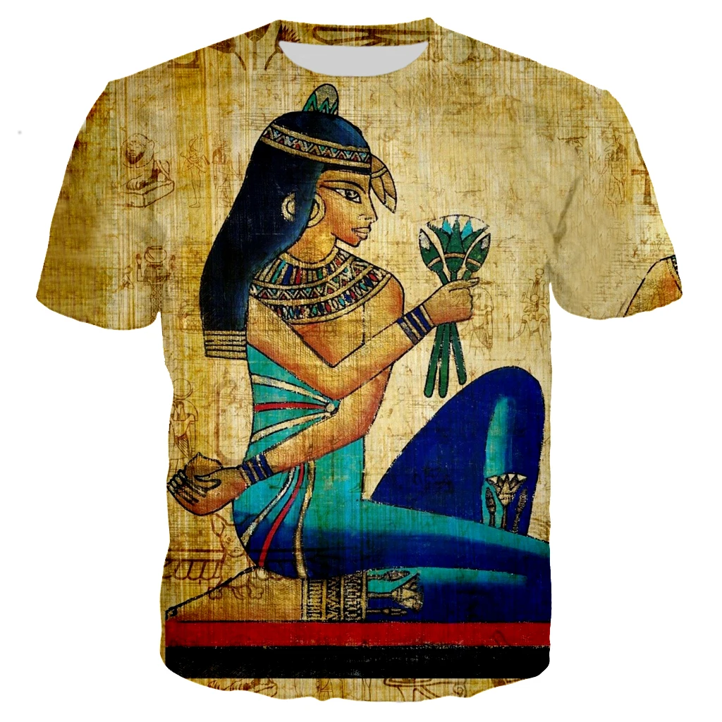 03 Винтажная футболка с 3D принтом в виде древнего египетского Шакала Encabezada Dios Anubis, Мужская/wo Мужская Ретро Уличная футболка, Мужская футболка, одежда - Цвет: 03