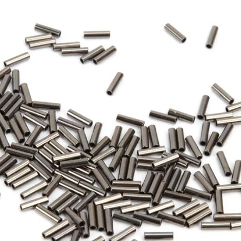 500 шт. рыболовная леска из нержавеющей стали алюминиевая ОБЖИМНАЯ муфта медная