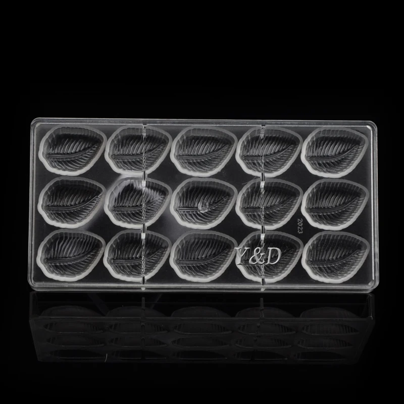 Лист в форме листьев твердый пластик 3D прозрачный поликарбонатные формы для