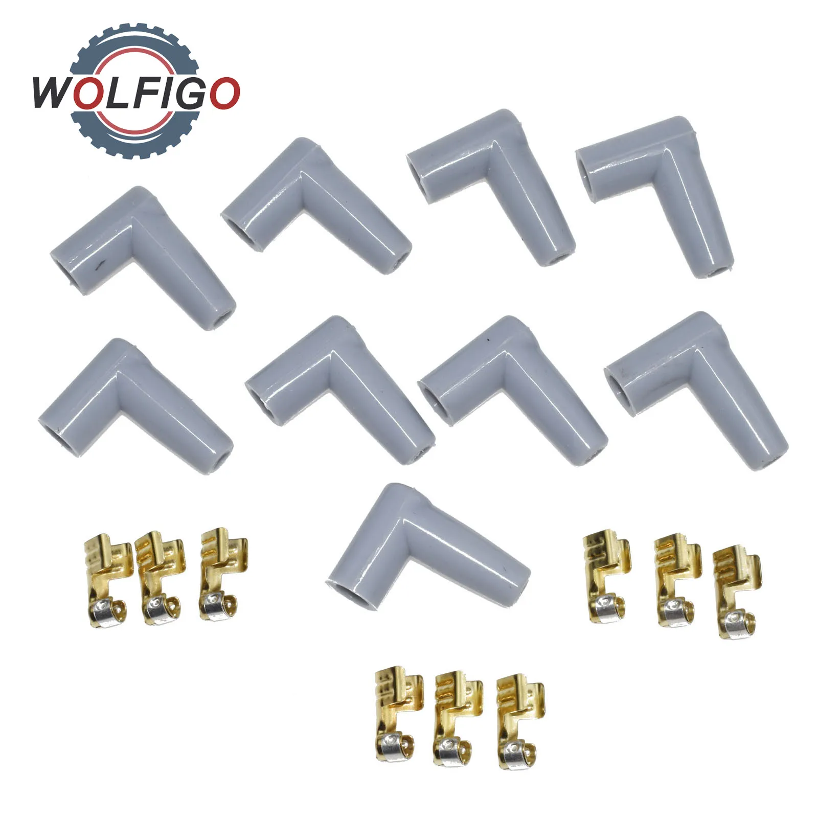 WOLFIGO зажигание (HEI) дистрибьютор конец свечи зажигания провода клеммы резиновые