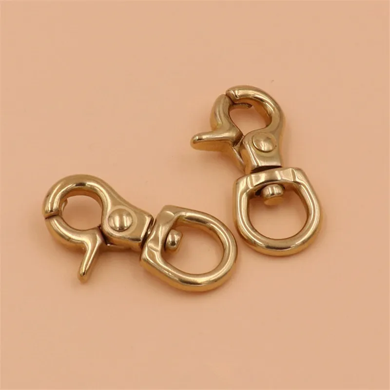 Застежка карабин из чистой латуни 5 шт. застежка для кошелька сумки ремня собаки