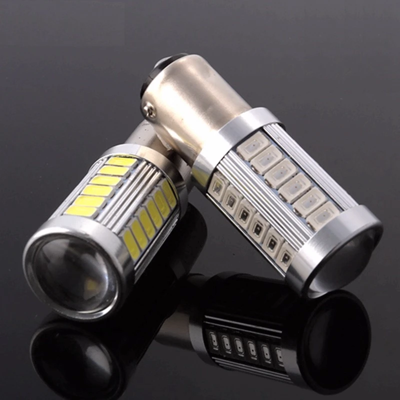 2 шт. 1157 BAY15D P21/5 Вт 33 SMD 5630 5730 Светодиодные Автомобильные задние BulbsTurn сигнальный