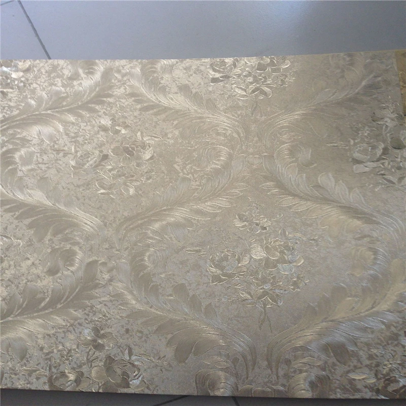 

beibehang Gold Foil KTV Hotel Wallpapers Continental Ceiling Hall Nonwovens Reflective Backdrop Wall papier peint