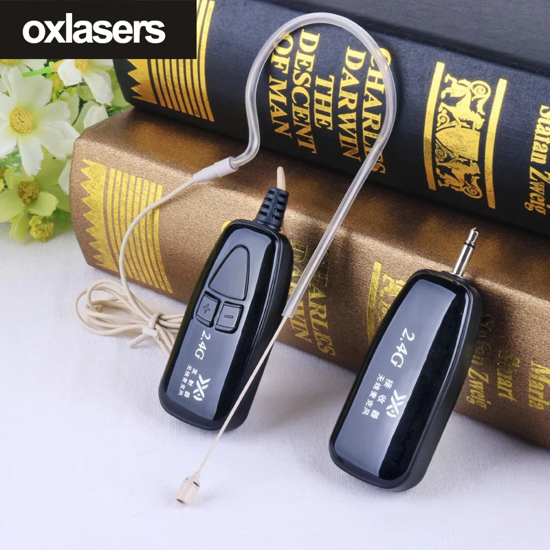 Беспроводной микрофон OXLasers 2 4G невидимый для наушников колокольной конференции и
