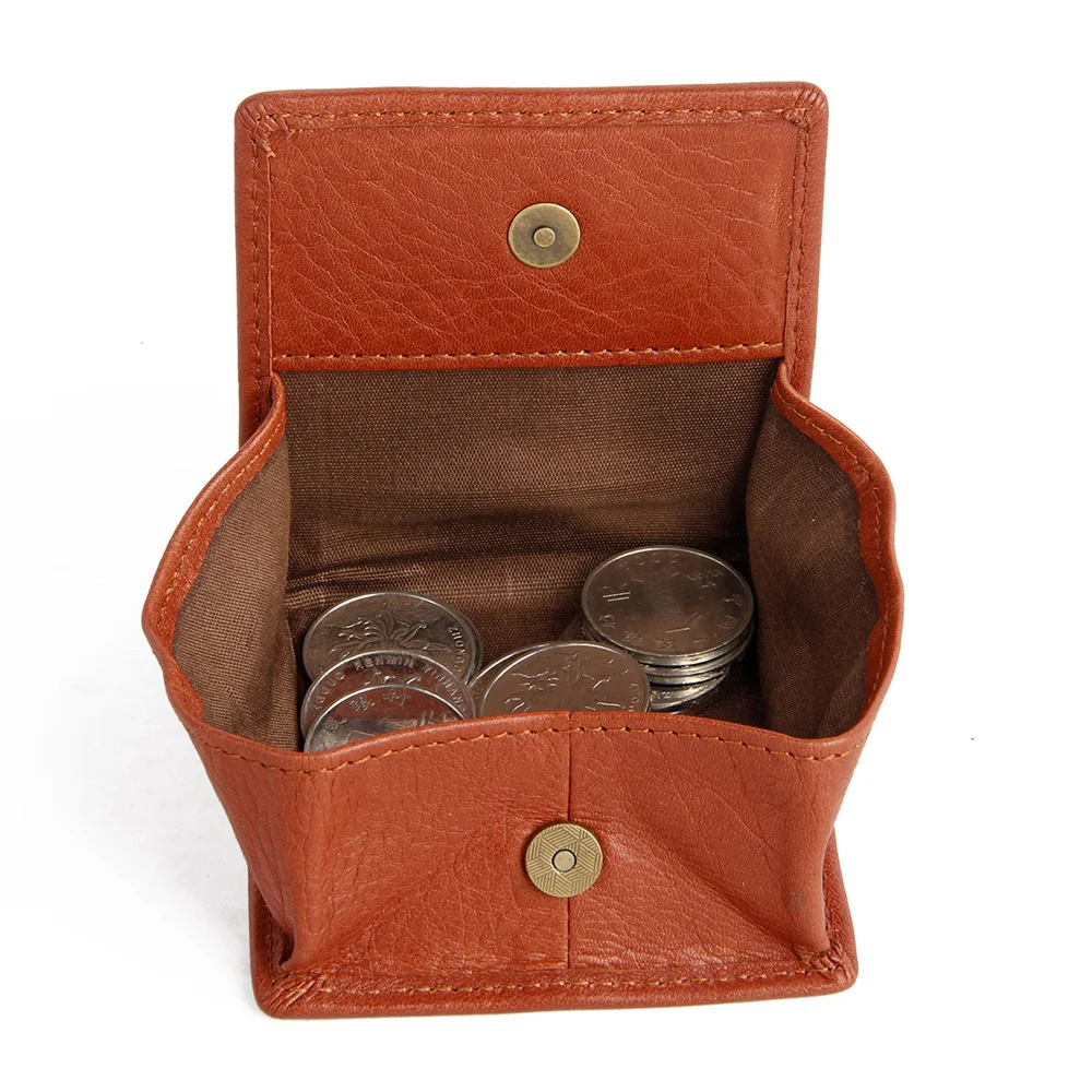 Минималистичные Кошельки для монет из натуральной кожи маленький кошелек мужчин