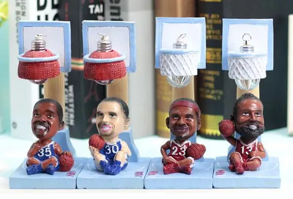 Смоляная баскетбольная звезда шар рамка маленький ночник Звезда НБА Харден