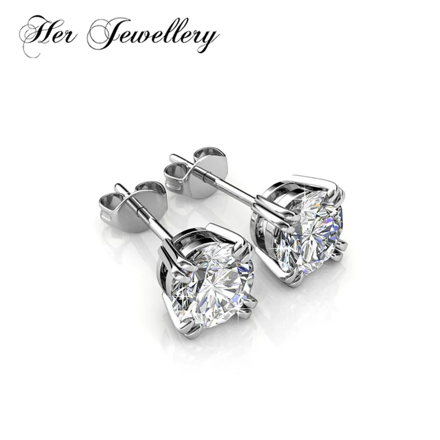 Her Jewellery серьга в стиле минимализм классические серьги из кристаллов Swarovski