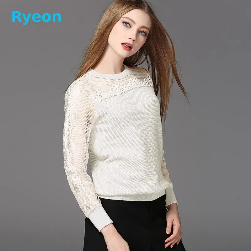 2016 Новое Прибытие Мода Компьютеры Трикотажные О-Образным Вырезом Полные