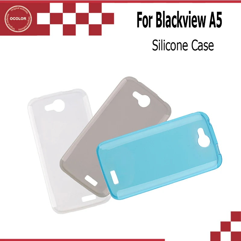 Ocolor для Blackview A5 Силиконовый ТПУ чехол Крышка Новый защитный мягкий телефон-3 Цвета