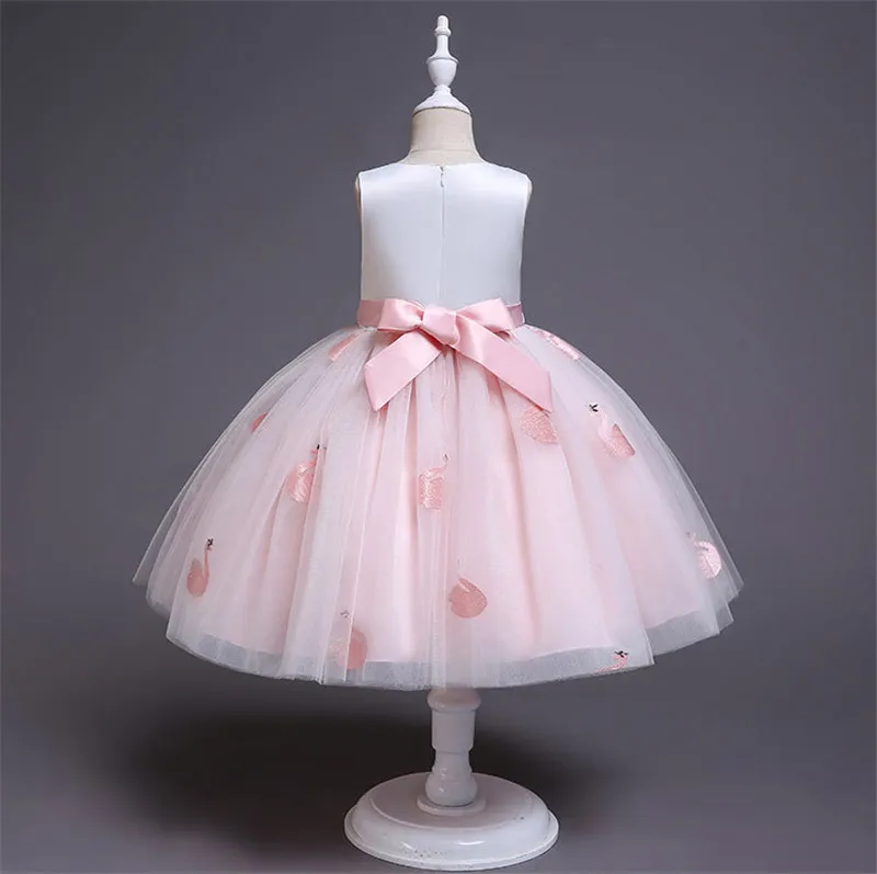 2019 New Girls Unicorn Flamingo Birthday Party Dress Kids Summer Tulle Tutu Princess Dresses Children Clothes + Headwear BW184 | Детская