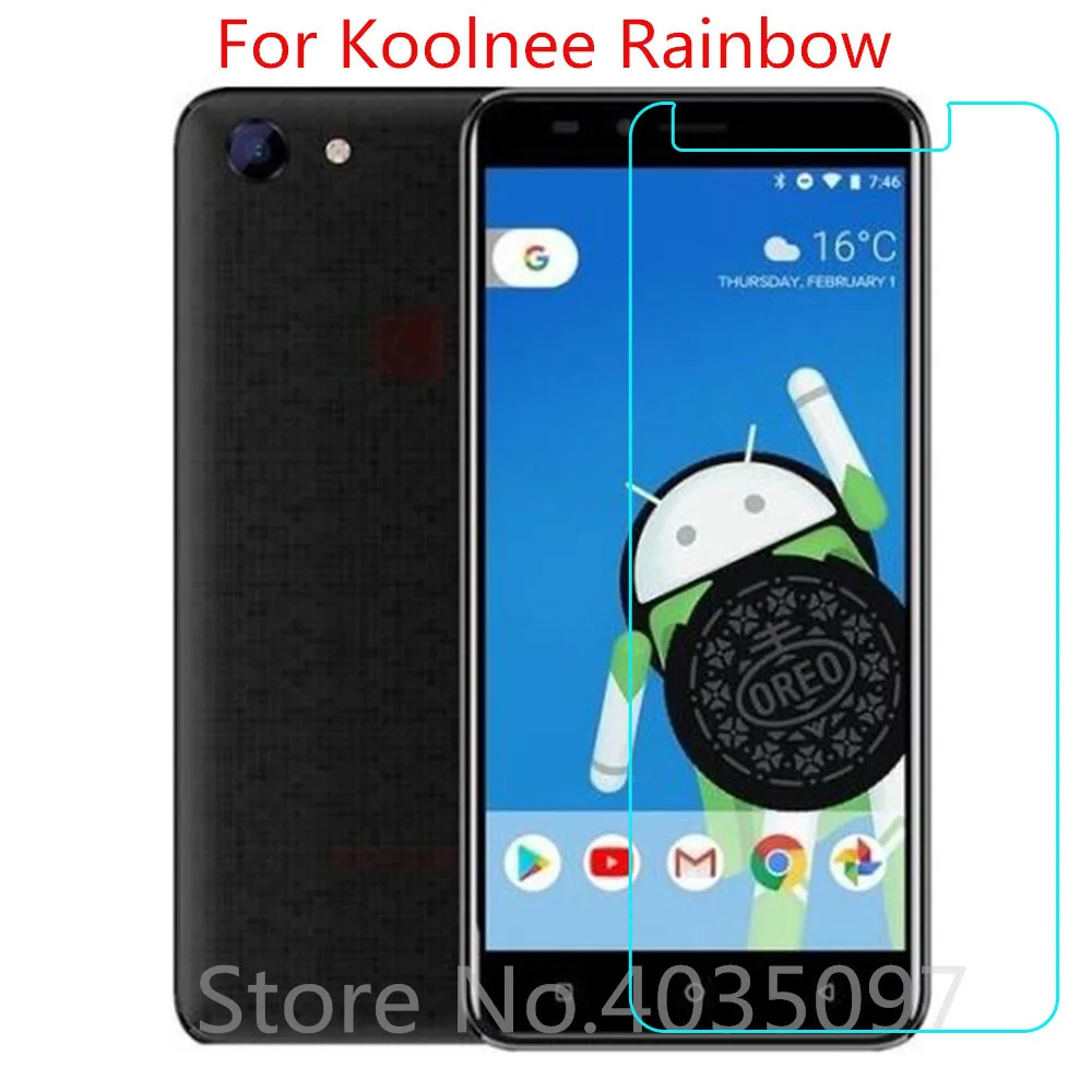2.5D 9H для Koolnee Rainbow Закаленное стекло Защитная стеклянная пленка Взрывозащищенная
