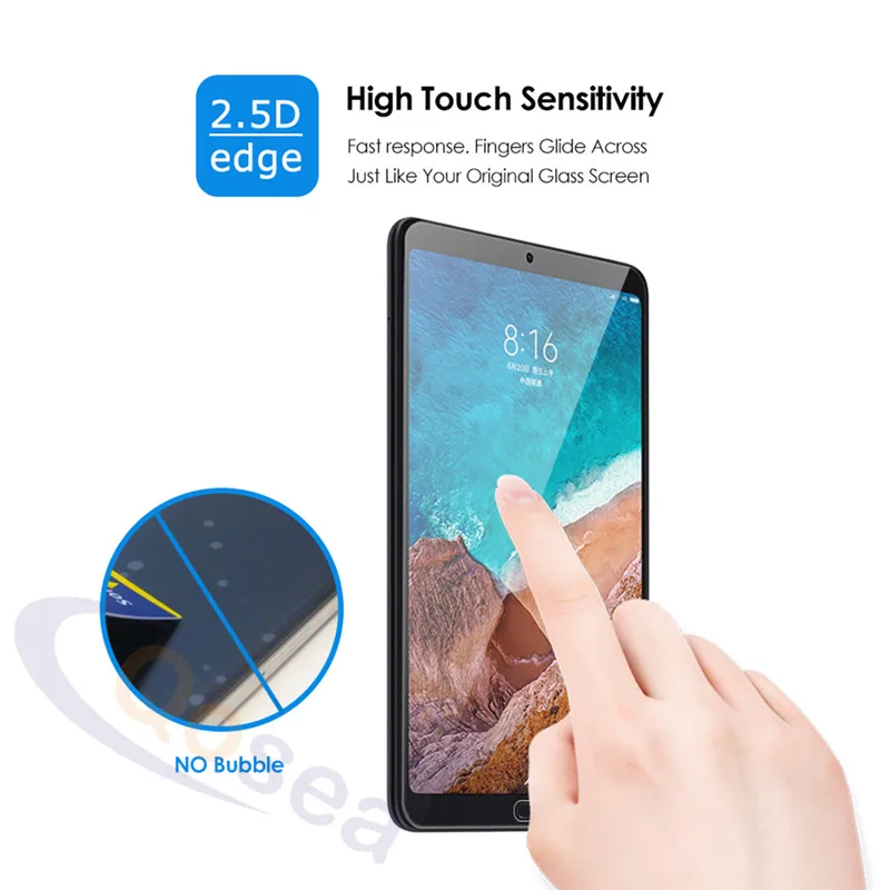 Qosea для Xiaomi Mi Pad 4 Plus закаленное стекло Взрывозащищенная защитная пленка планшета