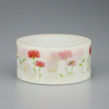 

2cm Cute carnation Washi Tape adhesive tape DIY decoration Scrapbooking Sticker Label Masking Tape School Office Supply