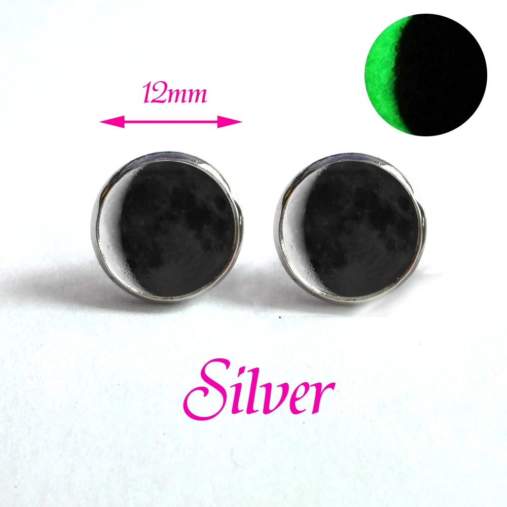 Новое поступление светящиеся украшения лунное затмение серьги стеклянный купол