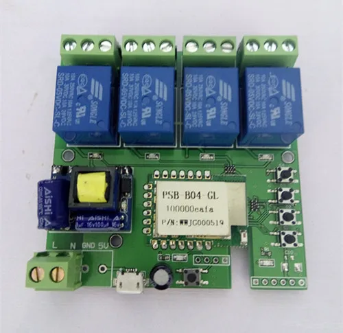 AC 220V 4CH JOG Self lock Inter WIFI Android IOS беспроводной пульт дистанционного управления