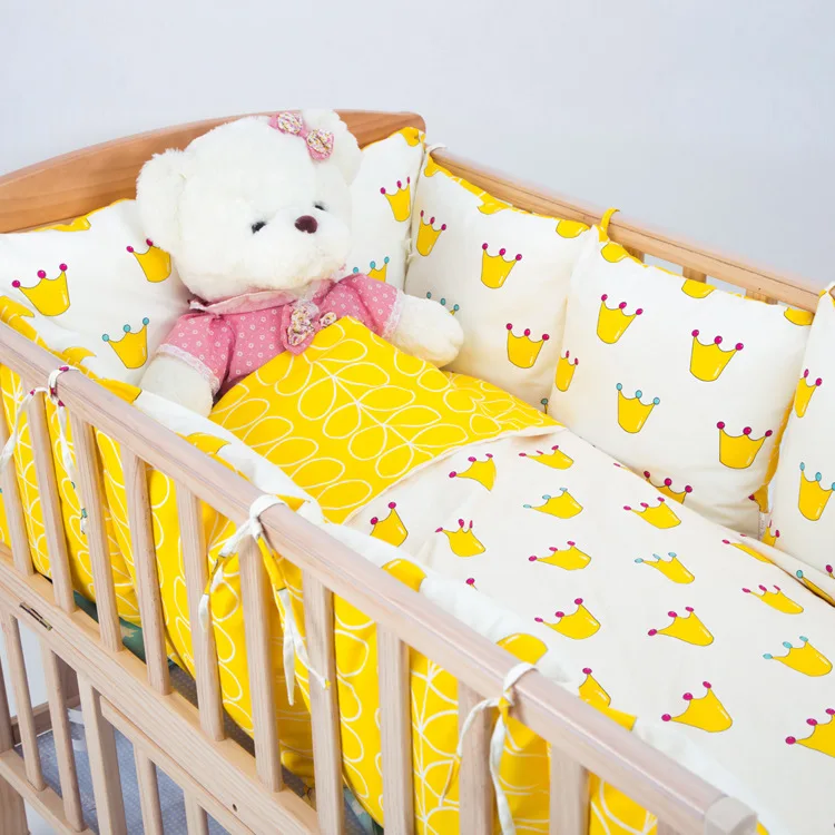 2 шт. хлопковые бамперы для детской кроватки многофункциональные с наполнителем